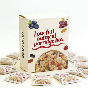 Boîte d'emballage en matériaux recyclés pour flocons <span class=keywords><strong>de</strong></span> <span class=keywords><strong>céréales</strong></span> à grains gros, aliments, graisses, santé, horizontale, 350g/500g, emballage <span class=keywords><strong>de</strong></span> boîte <span class=keywords><strong>de</strong></span> <span class=keywords><strong>céréales</strong></span> - Product Image 2