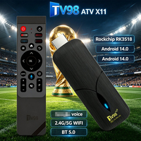Precio Promocional 2026 TV98 X11 Android 14.0 TV Stick 4K con WiFi 2.4G/5G y Control Remoto por Voz, Dongle Fire Stick TV