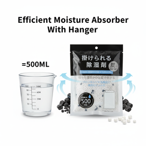 Sac <span class=keywords><strong>d</strong></span>éshumidificateur au charbon et chlorure de calcium, absorbant l'<span class=keywords><strong>humidité</strong></span> et éliminant les odeurs, portable <span class=keywords><strong>pour</strong></span> placard, armoire, chaussures et meuble de rangement - Product Image 6