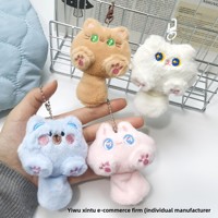Petite poupée queue chat pendentif broche porte-clés en peluche sac à dos bricolage accessoires lapin ours jouet