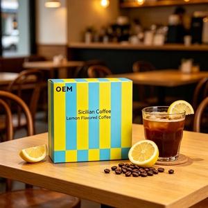 Café Instantáneo OEM Lemon Bulletproof en Bolsas, Café Negro <span class=keywords><strong>con</strong></span> Limón Sin Grasa para Control de Peso y Fitness, Café Soluble en Polvo - Product Image 1