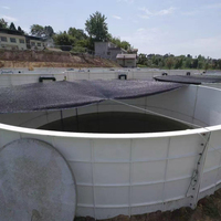 Équipement d'élevage de crevettes, réservoirs à poissons en fibre de verre haute résistance pour l'aquaculture de tilapia et de koï, construction de qualité supérieure