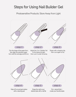 UNNA Color Builder pour l'extension des ongles avec une haute dureté pour la réparation des ongles cassés et la protection pour les salons de manucure, art de la manucure DIY