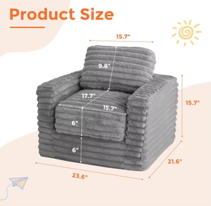 Factory Custom Soft Toddler Couch Chair <b>Sofa</b> for Playing Living Room Playroom Bedroom Modern Design High Density <b>Foam</b> - Product Image 3