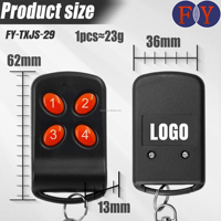 Control remoto universal de 433,92 MHz, clonador de 4 botones para puerta corredera EV1527 2260, uso del sistema de código de aprendizaje