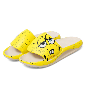 HappyChina nuova tendenza moda cartoon stampa antiscivolo graffiti zoccoli estate ciabatte da uomo <span class=keywords><strong>scarpe</strong></span> per nuovi stili - Product Image 2