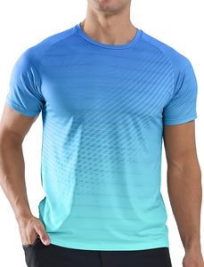 T-shirt de sport unisexe, impression personnalisée, séchage rapide, tissu tricoté 100% polyester, design personnalisé, t-shirts par sublimation F00 - Product Image 5