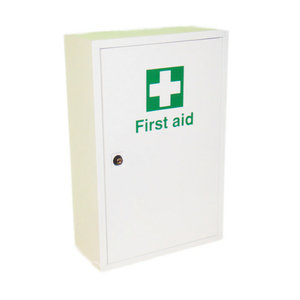 Caja de Seguridad de Emergencia Montada en la Pared con Cerradura de Llave de Acero, Caja de Primeros Auxilios, Organizador Médico para el Hogar, la Escuela y la Fábrica - Product Image 1