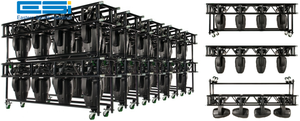 <span class=keywords><strong>Esi</strong></span>-dj buổi hòa nhạc sự kiện Đèn sân khấu gian lận hộp nhôm màu đen chiếu sáng vuông có thể điều chỉnh chiều cao giàn trước Giàn - Product Image 5