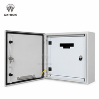 Boîtier de distribution électrique en aluminium avec revêtement en poudre, montage mural extérieur IP66, boîtier de compteur en fer