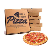 Anpassbare weiße biologisch abbaubare Pizza Box Dreieck Kreis Design Single Slice Takeaway Prägung Matt Laminierung UV-Beschichtung