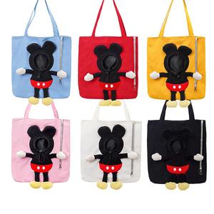 Toptan pamuk Pet taşıyıcılar Pet Sling çanta küçük köpek ve sevimli oyuncaklar aksesuar ile baş dışarı için oda ile kedi çantası - Product Image 1