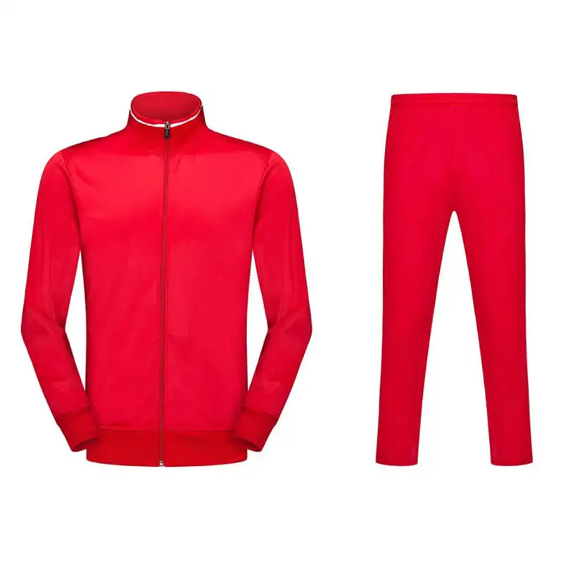 Vêtements de Sport pour hommes, vente en gros, rouge, Design personnalisé, Slim Fit, Gym, Fitness, course à pied, survêtement de Sport, vente en gros