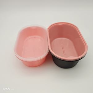 Contenedor Rectangular Desechable de Plástico PP de Grado Alimenticio de 350 ml, Apto <span class=keywords><strong>para</strong></span> Refrigerador y Microondas, con Tapa - Product Image 4