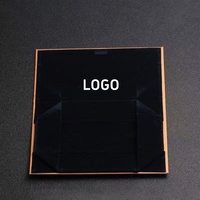Étui à lunettes personnalisable, boîte en papier rectangulaire Sky Earth Cover, emballage extérieur en cuir PU brossé effet litchi pour le rangement