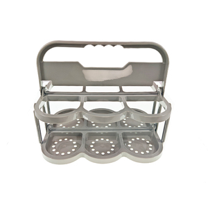 Sáng Tạo Nhựa Xách Tay Gấp Giỏ 6 Cặp Bia Chai Lưu Trữ Xô Tổ Chức Ráp Rượu Vang Giá Giữ Cốc - Product Image 2