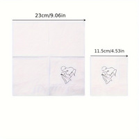 Lot de 50 serviettes en papier blanches pour décoration de table de mariage "Happy Wedding" vente en gros