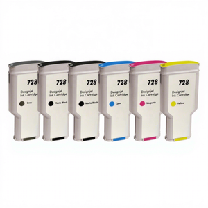Réservoir d'encre 130ml 728 F9J67A 300ml F9J68A cartouche d'encre Compatible couleur Premium pour imprimante <span class=keywords><strong>HP</strong></span> <span class=keywords><strong>Designjet</strong></span> T730 <span class=keywords><strong>T830</strong></span> - Product Image 1