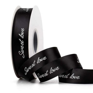 Ruban d'emballage cadeau coloré 100% polyester Ruban satiné double face imprimé - Product Image 3