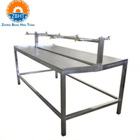 Table de lavage double face pour le nettoyage des tripes de porcs, bovins et ovins – Équipement de traitement des tripes pour abattoirs