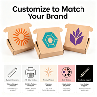 Boîtes de produits personnalisées pour vêtements, boîtes d'expédition pliables en carton ondulé, boîtes postales de marque pour l'emballage