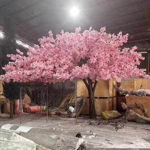 <span class=keywords><strong>Albero</strong></span> di ciliegio artificiale realistico di grandi dimensioni con petali in seta ad alta densità, tronco in fibra di vetro, ecologico per paesaggistica - Product Image 1