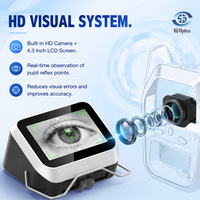SJ Optics Digital PD Meter PD-400 Alat Pengukur Jarak Pupil Oftalmik dengan Layar LCD Alat Pengukur PD Portabel untuk Toko Optik.