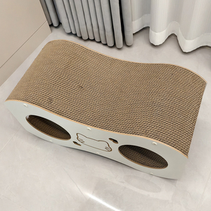 Griffoir Moderne en Bois pour Chats Multiples, Base Antidérapante, Sans Parfum Ajouté, Fourniture de Toilettage des Griffes en Carton – Récompensé - Product Image 3