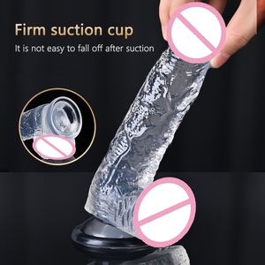 Dildo in <span class=keywords><strong>Silicone</strong></span> a Basso Prezzo con Ventosa, Materiale Sicuro per il Corpo, Vibratore a Forma di Pene, Giocattoli Sessuali per Donna - Product Image 5