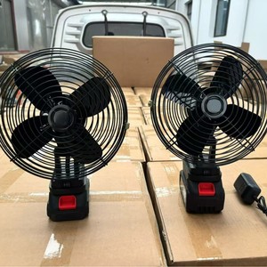 Ventilateur sans fil à batterie avec moteur sans balais pour batterie 18 V 20 V, idéal pour le camping, le chantier, les travaux extérieurs, le véhicule <span class=keywords><strong>de</strong></span> travail, les voyages <span class=keywords><strong>de</strong></span> pêche - Product Image 4