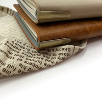Vintage PU-Leder Reise-Notizbuch mit Mehreren Taschen, Planer mit Blanko- oder Punktierten Nachfüllseiten, Tragbares Reisetagebuch für Geschäft und Büro
