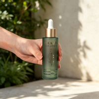Flacon vide de luxe mat personnalisé pour huile corporelle et sérum visage, 50 ml et 60 ml, avec pompe