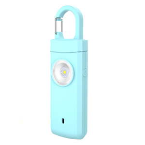 Venta al por mayor nuevo diseño recargable alarma personal seguro violación 130db autodefensa alarma llavero para niñas y personas mayores - Product Image 2