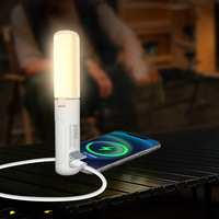 Power bank multifungsi, lampu berkemah obor magnetik