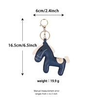 Ornement de sac en forme de petit cheval, personnalisable OEM & ODM, décor poney en métal et PU pour sac à bandoulière, sac à dos, trousse de voyage, porte-cartes