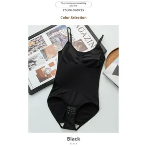 Cross-Border Thin One-Piece Seamless Nylon <strong>Shapewear</strong> <strong>Bodysuit</strong> <strong>Women</strong> Tummy Control Open Crotch Hip Lift Shaping Camisole Waist - Product Image 6