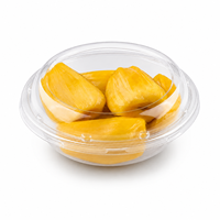 Vente en gros de bols à fruits et légumes en PET haute transparence, base noire, couvercle transparent, écologiques, recyclables, qualité alimentaire, résistants à l'humidité, en plastique