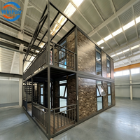 Maison conteneur duplex préfabriquée moderne de petite taille WinFair Colombie, prix pour une installation rapide / Certifiée CE