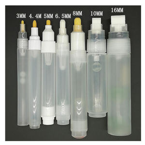 Marqueur de peinture vide à pointe ronde de 5,0 mm, encre permanente colorée pour le bois, largeur d'écriture de 30 mm, pointe pinceau plate – Fourniture directe usine - Product Image 5