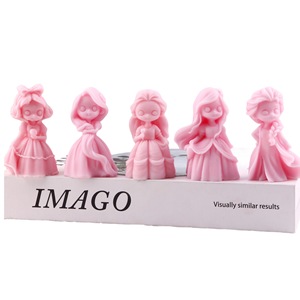 Cartoon Princess Plaster Silicone <b>Mold</b> Girl Doll <b>Candle</b> <b>Mold</b> Diffuser Ornament DIY Craft Kit - Product Image 5