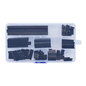 120 pièces/boîte 2.54mm simple rangée broche prise femelle connecteur d'en-tête 1*4p 6p 8p 10p 12p 14p 16p 20p 40p broche carte PCB Kit de combinaison - Product Image 3