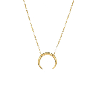 Roxi — collier en acier inoxydable pour femme, pendentif en forme de corne de lune, plaqué or, bijou minimaliste, <span class=keywords><strong>2022</strong></span> - Product Image 2