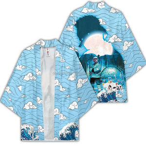Nuovo Kimono a Tema <span class=keywords><strong>Anime</strong></span> - Cardigan Piumato Rosso e Bianco per Spettacoli Teatrali - Product Image 3