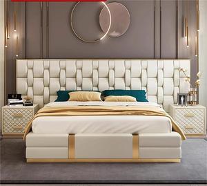 Super Size <strong>Led</strong> Light Luxury Bed Modern <strong>Bedroom</strong> Furniture <strong>Set</strong> Luxury Double Bed Home American Style Solid Wood Bed <strong>Bedroom</strong> - Product Image 2