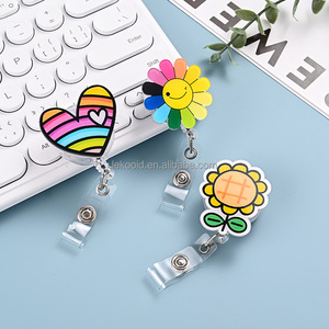 Logo personalizzato retrattile infermiere studente insegnante retrattile retrattile retrattile bobina distintivo identificativo medicale con 360 gradi rotanti clip in metallo - Product Image 4
