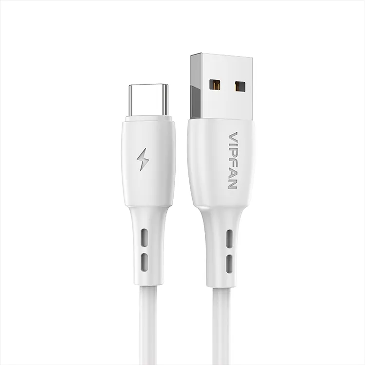 VIPFAN 3A 높은 전류 출력 배터리 C 유형 케이블 빠른 충전 Usb c 케이블 안드로이드