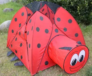 Anak Bermain Indoor Ladybug Tenda Tentclimbing Saluran Tenda Anak Bermain Rumah