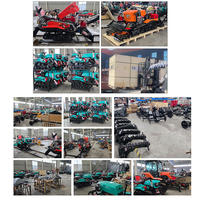 Tracteur chenillé télécommandé 35 CV 50 CV 60 CV 4x4 avec moteur diesel et pompe, pour jardin et mini-ferme, motoculteur chenillé