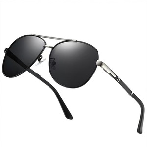 Gafas de sol polarizadas a la moda para hombre, gafas de sol para conductor, gafas de conducción, gafas de sol retro con montura grande de metal - Product Image 2