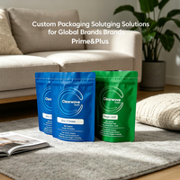 Sachet Doypack Métallique Imprimé Personnalisé, Scellable à Chaud, Refermable, en Plastique Alimentaire, pour Compléments Alimentaires Végétaliens pour Bébés et Comprimés